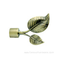 Leaf Curtain Decorative Head Curtain Rod Set